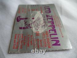 LED ZEPPELIN 1977 Original CONCERT TICKET STUB RIOT SHOW Tampa, FL EX