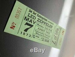 LED ZEPPELIN CONCERT TICKET STUB UNUSED May 7, 1973 JACKSONVILLE FLORIDA