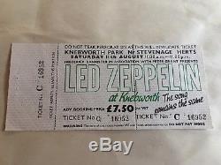 LED ZEPPELIN Concert Ticket Stub UNUSED August 11, 1979 KNEBWORTH ENGLAND UK