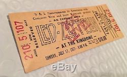 LED ZEPPELIN Concert Ticket Stub UNUSED July 17 1977 KINGDOME SEATTLE WASHINGTON