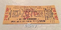 LED ZEPPELIN Concert Ticket Stub UNUSED July 17 1977 KINGDOME SEATTLE WASHINGTON