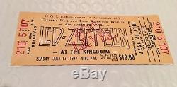LED ZEPPELIN Concert Ticket Stub UNUSED July 17 1977 KINGDOME SEATTLE WASHINGTON