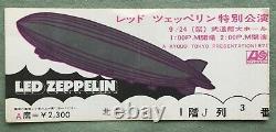 LED ZEPPELIN JAPAN original 1971 concert ticket stub (NOT tour book) vintage