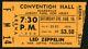 Led Zeppelin-john Bonham-1969 Rare Concert Ticket Stub (asbury Park, New Jersey)
