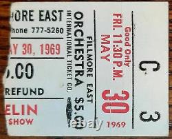 LED ZEPPELIN-John Bonham-1969 RARE Concert Ticket Stub (New York-Fillmore East)