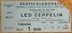 Led Zeppelin-john Bonham-1970 Concert Ticket Stub (berlin-deutschlandhalle)