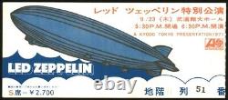 LED ZEPPELIN-John Bonham-1971 RARE Concert Ticket Stub (Tokyo-Budokan Hall)