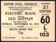 Led Zeppelin-john Bonham-1971 Rare Concert Ticket Stub (wembley-empire Pool)