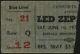 Led Zeppelin-john Bonham-1972 Concert Ticket Stub (buffalo-memorial Auditorium)