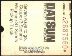 LED ZEPPELIN-John Bonham-1972 RARE Concert Ticket Stub (Los Angeles-Forum)