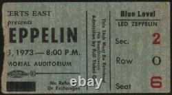 LED ZEPPELIN-John Bonham-1973 Concert Ticket Stub (Buffalo-Memorial Auditorium)