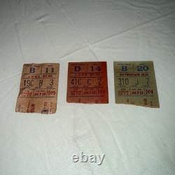 LED ZEPPELIN-John Bonham-1973 Concert Ticket Stub-Madison Square Garden Lot Of 3