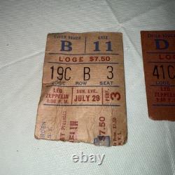 LED ZEPPELIN-John Bonham-1973 Concert Ticket Stub-Madison Square Garden Lot Of 3