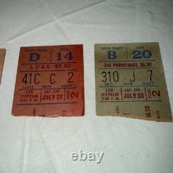 LED ZEPPELIN-John Bonham-1973 Concert Ticket Stub-Madison Square Garden Lot Of 3