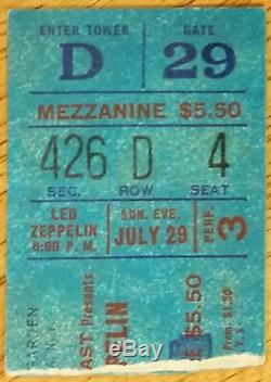 LED ZEPPELIN-John Bonham-1973 Concert Ticket Stub-New York Madison Square Garden