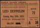 Led Zeppelin-john Bonham-1975 Concert Ticket Stub (london-earls Court Arena)