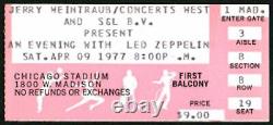 LED ZEPPELIN-John Bonham-1977 RARE Concert Ticket Stub (Chicago Stadium)