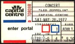 LED ZEPPELIN-John Bonham-1977 RARE Concert Ticket Stub (Landover-Capital Centre)