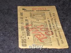 Led Zeppelin Original 1977 Concert Ticket Stubs Seattle, Wa. Lot Of 2