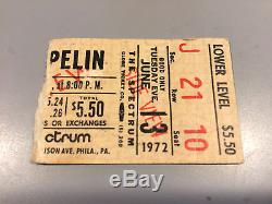 LED ZEPPELIN Original 1972 CONCERT Ticket STUB Philadelphia Spectrum