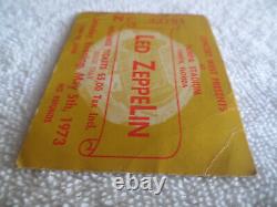 LED ZEPPELIN Original 1973 CONCERT TICKET STUB LARGEST AUDIENCE RECORD