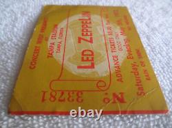 LED ZEPPELIN Original 1973 CONCERT TICKET STUB LARGEST AUDIENCE RECORD