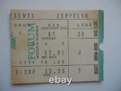 LED ZEPPELIN Original 1973 CONCERT TICKET STUB Los Angeles Forum EX+