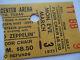 Led Zeppelin Original 1975 Concert Ticket Stub Fort Worth, Tx Ex+
