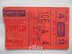 LED ZEPPELIN Original 1977 CONCERT TICKET STUB, Madison Square Garden, NYC