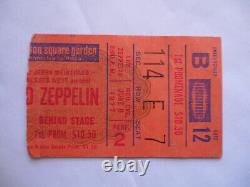 LED ZEPPELIN Original 1977 CONCERT TICKET STUB Madison Square Garden, NYC
