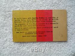 LED ZEPPELIN Original 1977 CONCERT TICKET STUB Seattle EX