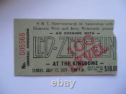 LED ZEPPELIN Original 1977 CONCERT TICKET STUB Seattle EX+