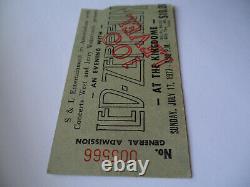 LED ZEPPELIN Original 1977 CONCERT TICKET STUB Seattle EX+