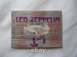 LED ZEPPELIN Original 1977 CONCERT TICKET STUB Tampa Stadium