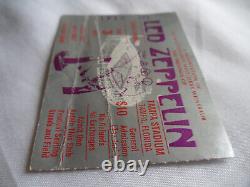 LED ZEPPELIN Original 1977 CONCERT TICKET STUB Tampa Stadium