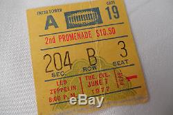 LED ZEPPELIN Original 1977 CONCERT Ticket STUB, Madison Square Garden, NYC