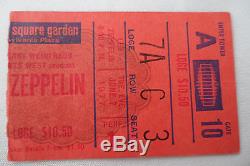 LED ZEPPELIN Original 1977 CONCERT Ticket STUB, Madison Square Garden, NYC