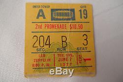 LED ZEPPELIN Original 1977 CONCERT Ticket STUB, Madison Square Garden, NYC