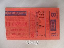 LED ZEPPELIN Original 1977 FULL CONCERT TICKET Madison Square Garden, NYC