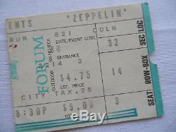 LED ZEPPELIN Original CONCERT Ticket STUB Los Angeles