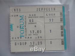 LED ZEPPELIN Original CONCERT Ticket STUB Los Angeles Forum