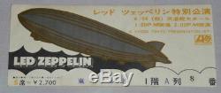 LED ZEPPELIN Ticket Stub 1971! Japan Tour Concert TICKET rare