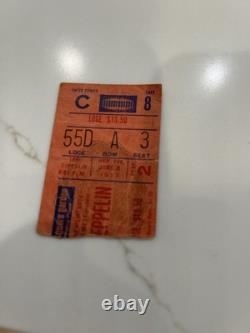 LED Zeppelin 1977 Concert Ticket Stub MSG