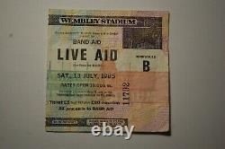 LIVE AID 1985 Concert Original Ticket Stub Wembley Stadium Queen