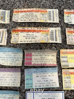LOT (30) Concert Ticket Stubs Rock Heavy Metal Hair Band Metallica Type-O Ozzy