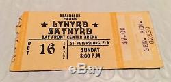 LYNYRD SKYNYRD Concert Ticket Stub October 16, 1977 ST PETERSBURG FLORIDA FL