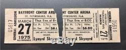 LYNYRD SKYNYRD Concert Ticket Stubs LOT OF 2 March 27, 1975 St Petersburg, FL