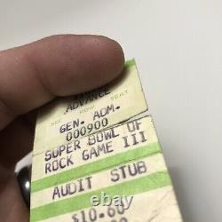 LYNYRD SKYNYRD Super Bowl Of Rock III Concert Ticket Stub Zant Vintage July 1977