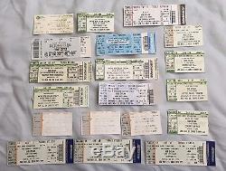 Large Lot of 29 Bob Dylan & Band Concert Ticket Stubs