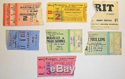 Large Lot of Concert Ticket Stubs, 1960's-70's